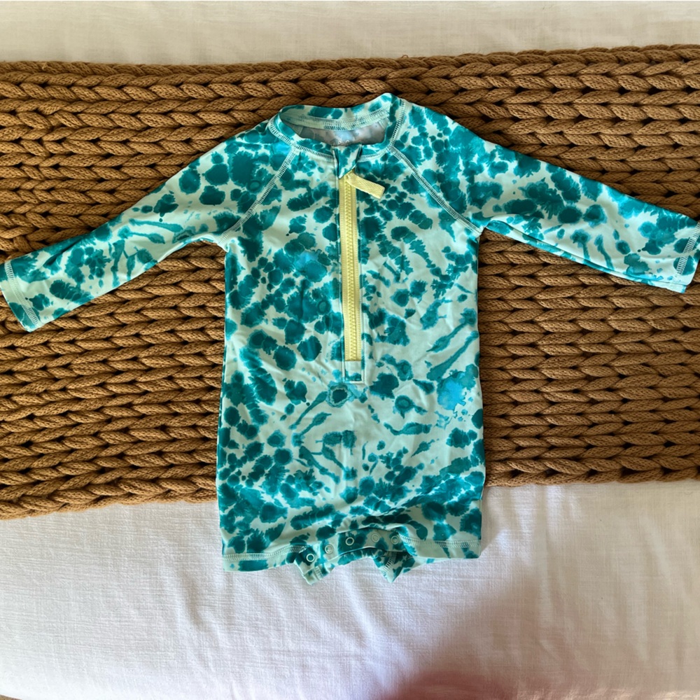 Cat & Jack Teal and Yellow Kids Swimwear